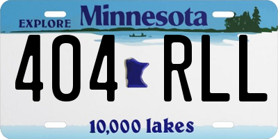 MN license plate 404RLL