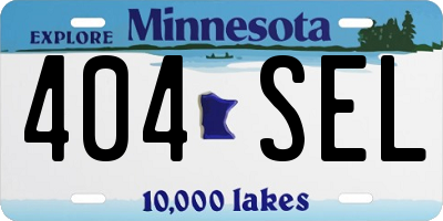 MN license plate 404SEL