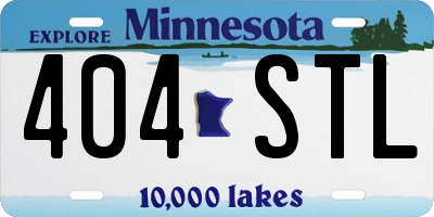 MN license plate 404STL
