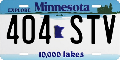 MN license plate 404STV