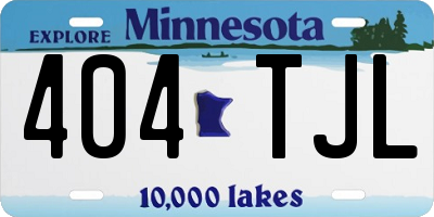 MN license plate 404TJL