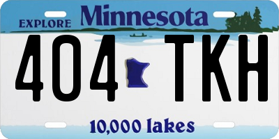 MN license plate 404TKH