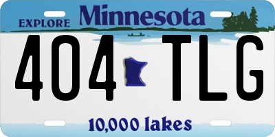 MN license plate 404TLG
