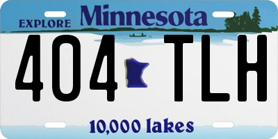 MN license plate 404TLH
