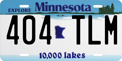 MN license plate 404TLM