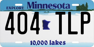 MN license plate 404TLP