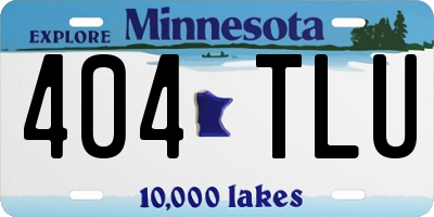 MN license plate 404TLU