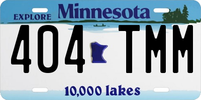 MN license plate 404TMM