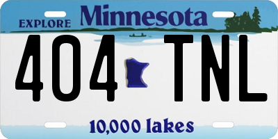 MN license plate 404TNL