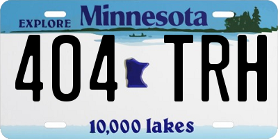 MN license plate 404TRH