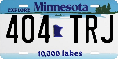 MN license plate 404TRJ