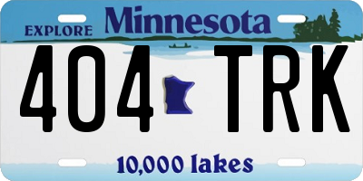 MN license plate 404TRK