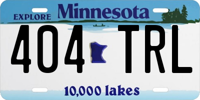 MN license plate 404TRL