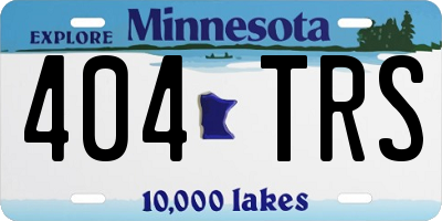 MN license plate 404TRS