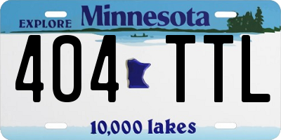 MN license plate 404TTL
