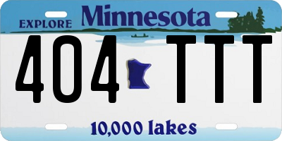 MN license plate 404TTT