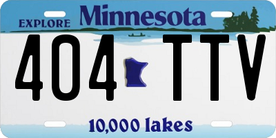 MN license plate 404TTV