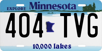 MN license plate 404TVG