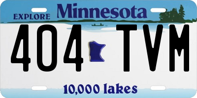 MN license plate 404TVM