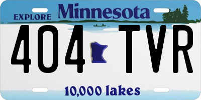 MN license plate 404TVR