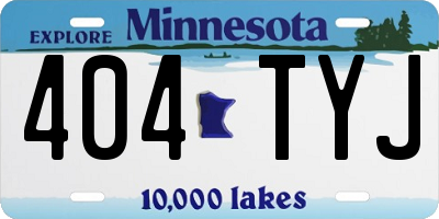 MN license plate 404TYJ