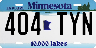 MN license plate 404TYN