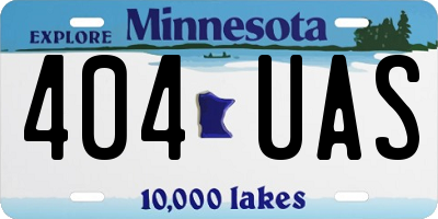 MN license plate 404UAS