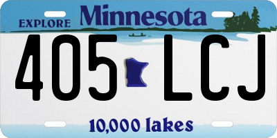 MN license plate 405LCJ