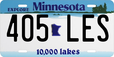 MN license plate 405LES