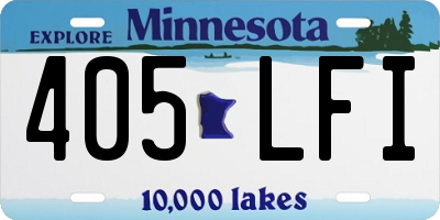 MN license plate 405LFI
