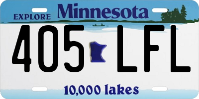 MN license plate 405LFL