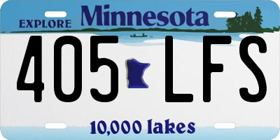 MN license plate 405LFS