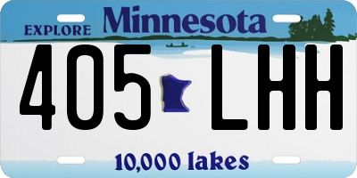 MN license plate 405LHH
