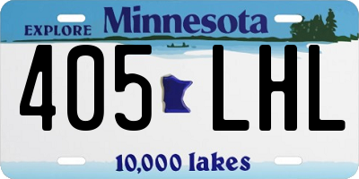 MN license plate 405LHL