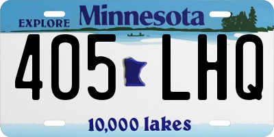 MN license plate 405LHQ