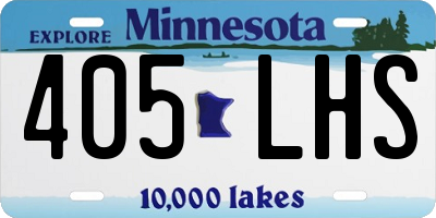MN license plate 405LHS