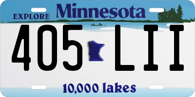 MN license plate 405LII
