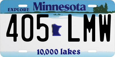 MN license plate 405LMW