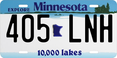 MN license plate 405LNH