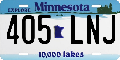 MN license plate 405LNJ