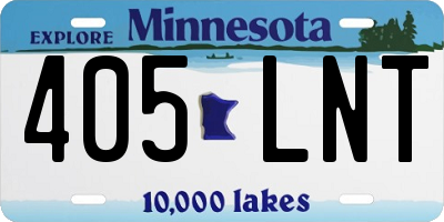 MN license plate 405LNT