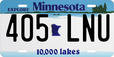 MN license plate 405LNU