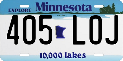 MN license plate 405LOJ