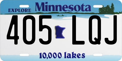 MN license plate 405LQJ