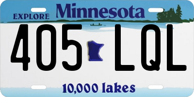 MN license plate 405LQL