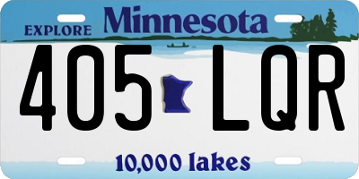 MN license plate 405LQR