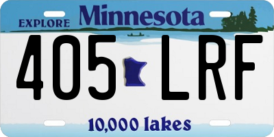 MN license plate 405LRF