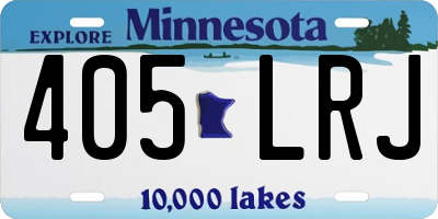 MN license plate 405LRJ