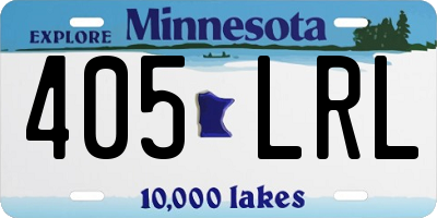 MN license plate 405LRL