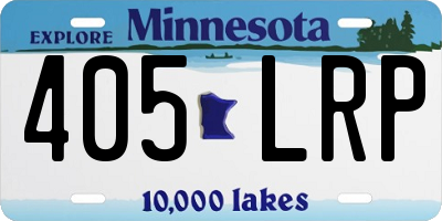 MN license plate 405LRP